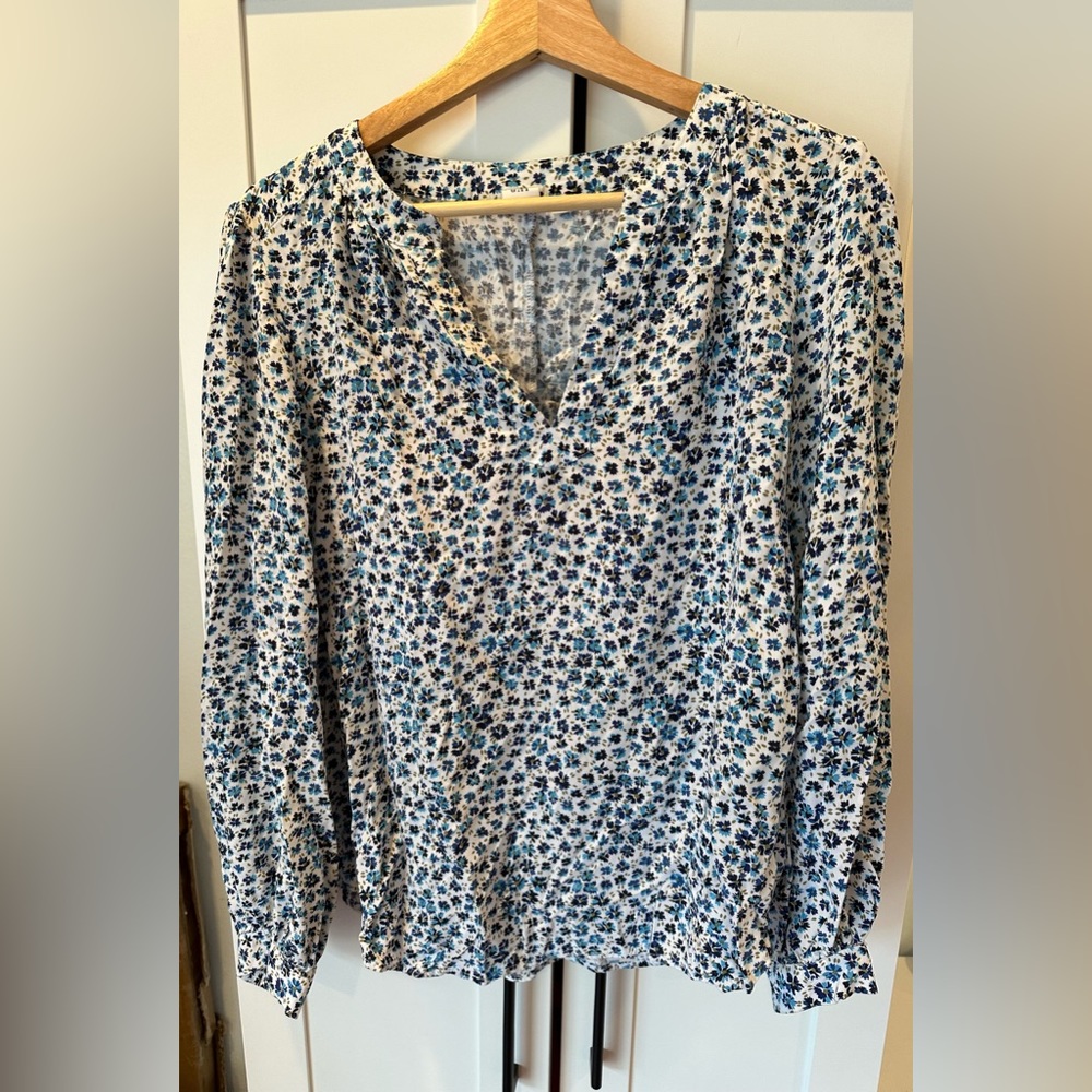 Gap Floral Long Sleeve Blouse